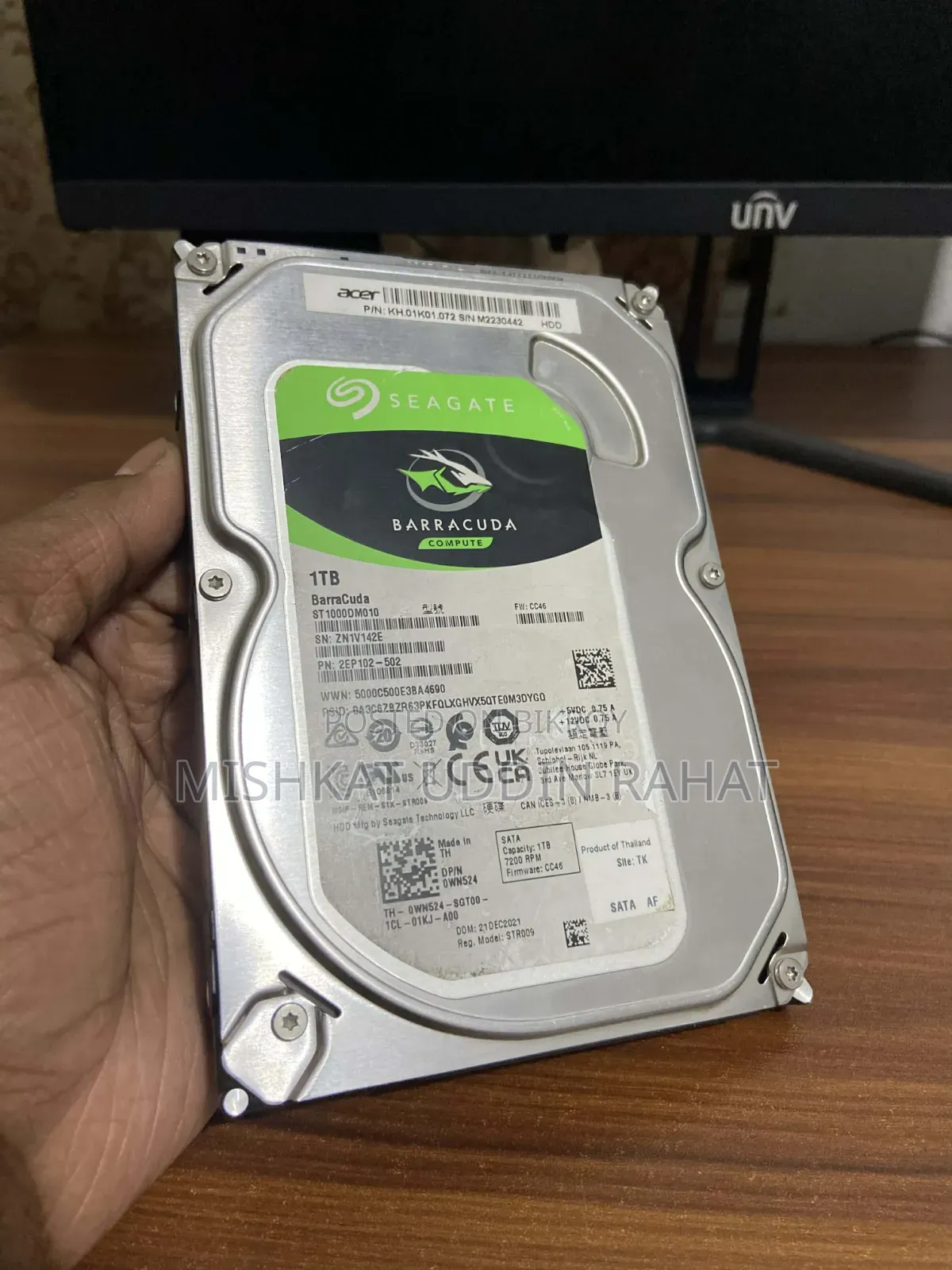 1 Tb Seagate 7200rpm Desktop HDD