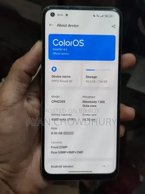 Oppo Reno8 5G 128 GB Pink