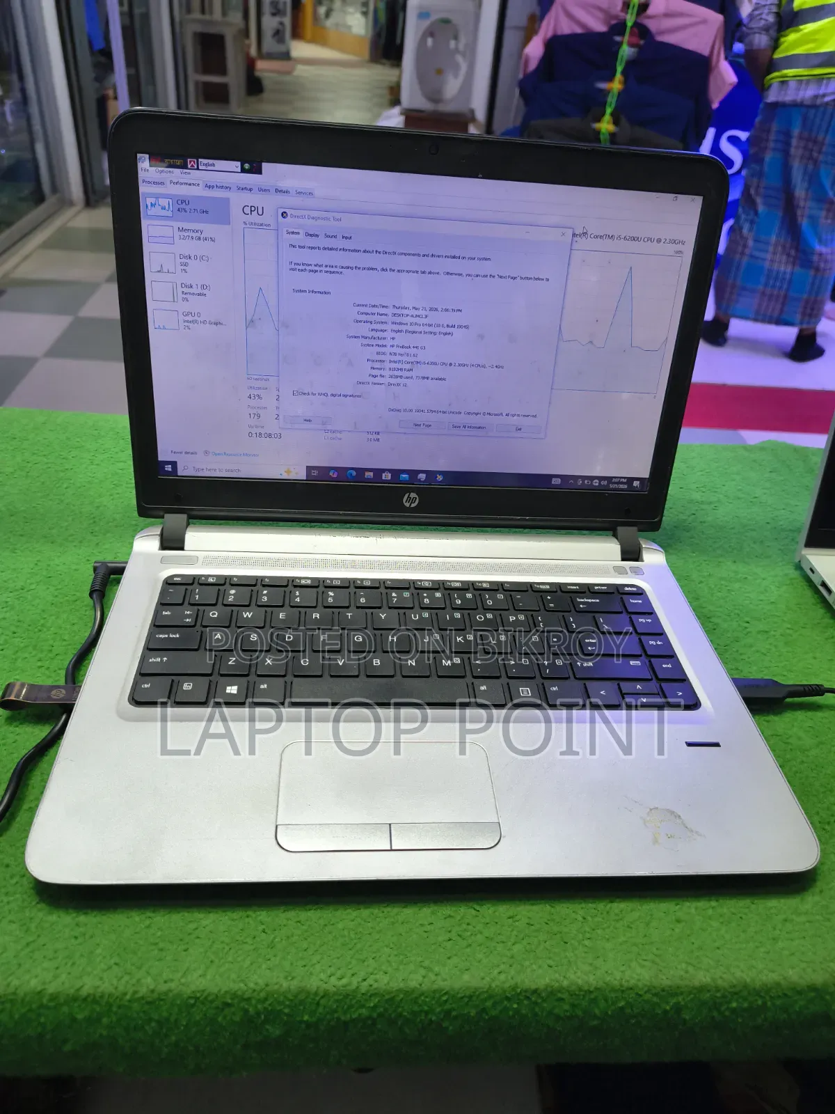 Laptop HP ProBook 440 G3 8GB Intel Core I5 SSD 256GB