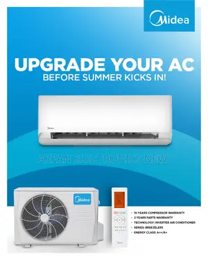 ১.৫ টন Midea ইনভার্টার টেকনোলজি – বিদ্যুৎ সাশ্রয় করে ৬৫% পর্যন্ত।