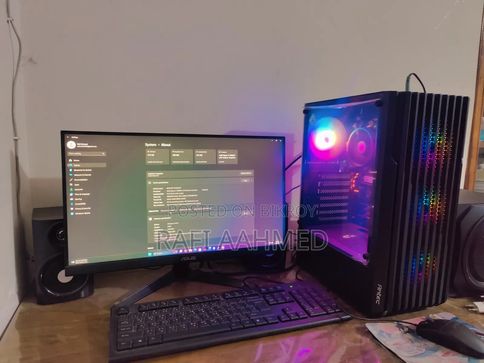 Desktop Computer Gigabyte GB-BACE-3000 16GB AMD Ryzen 5 SSD 512GB
