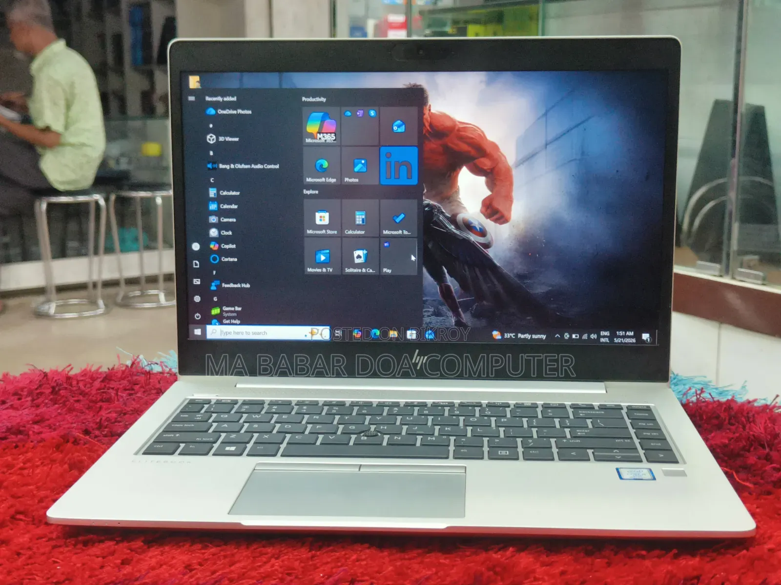 Laptop HP EliteBook 840 G6 8GB Intel Core I5 SSD 256GB