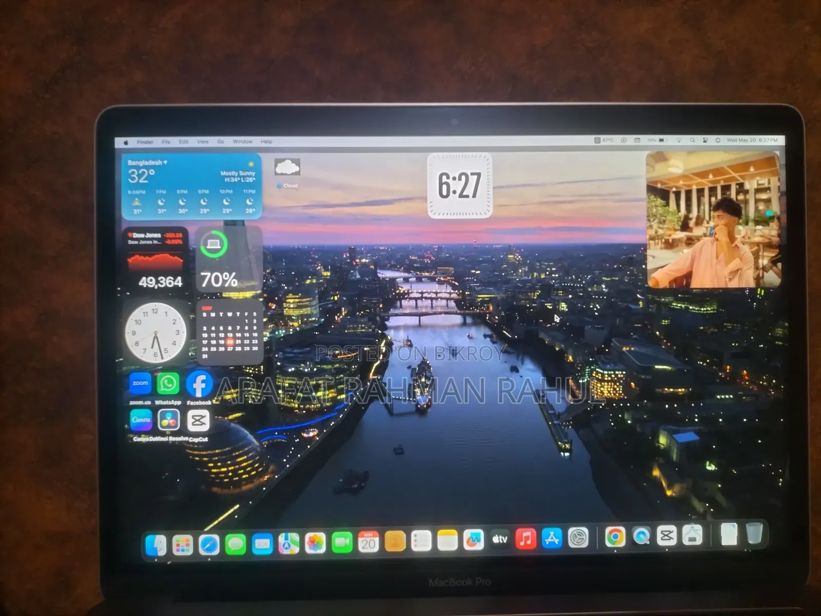 Laptop Apple MacBook 2019 16GB Intel Core I7 SSD 512GB