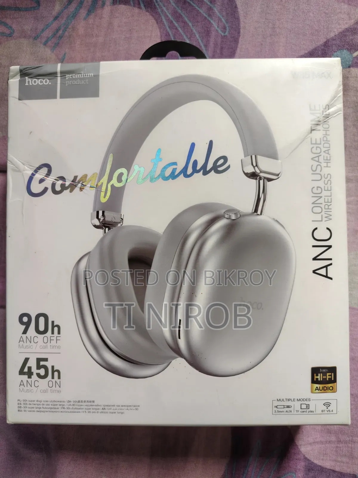 Hoco Anc Wireless Headphones – Premium Sound, Maximum Comfort