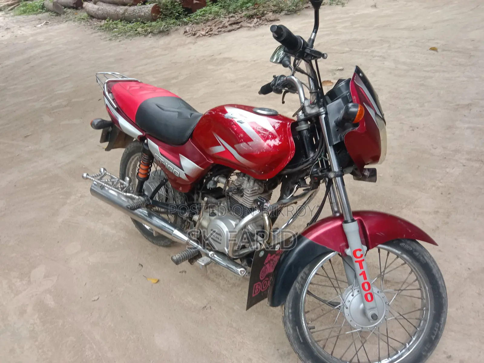Bajaj CT 100 2015 Red