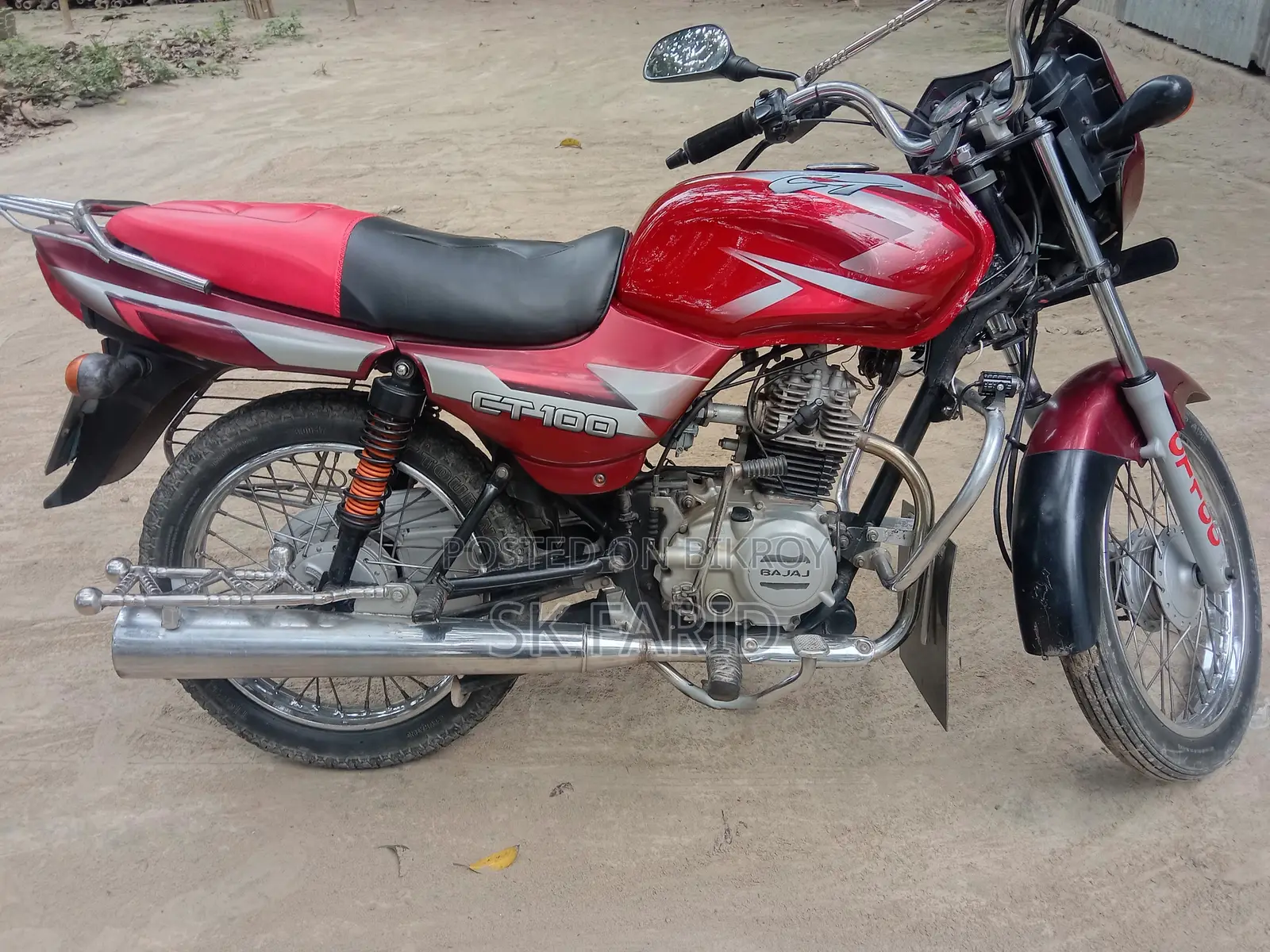 Bajaj CT 100 2015 Red