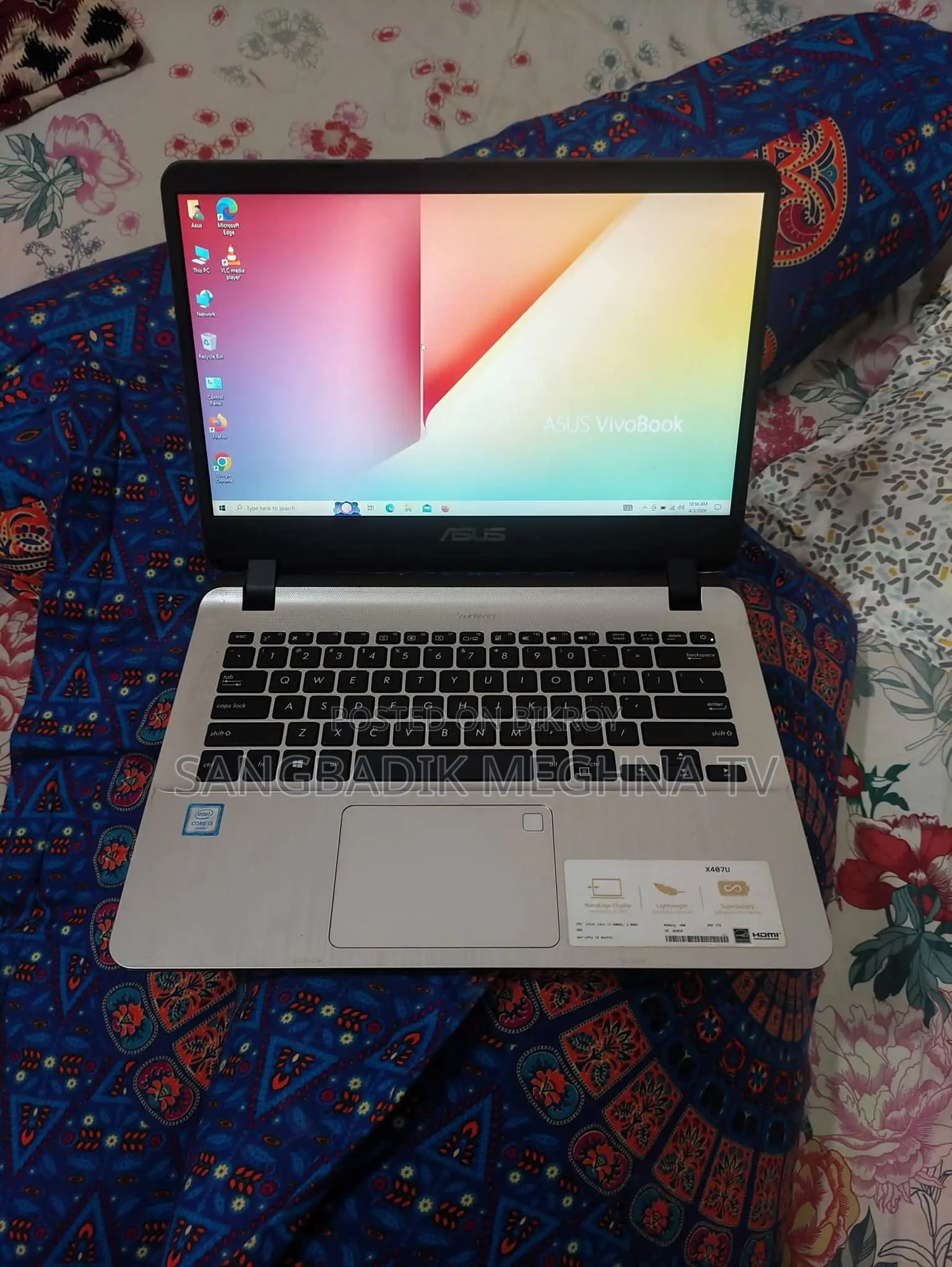 Laptop Asus 3GB Intel SSD 256GB