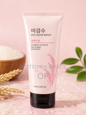Rice Brightening Face Wash – Glowing Smooth Skin Care in Bangladesh