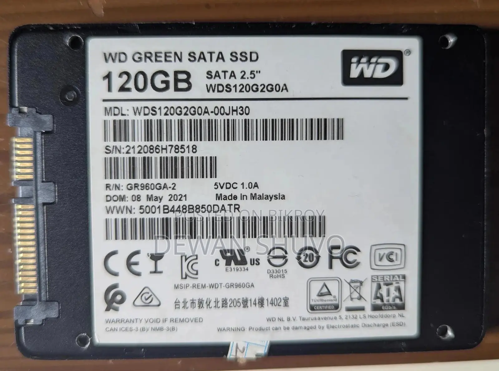 Wd 120gb Ssd
