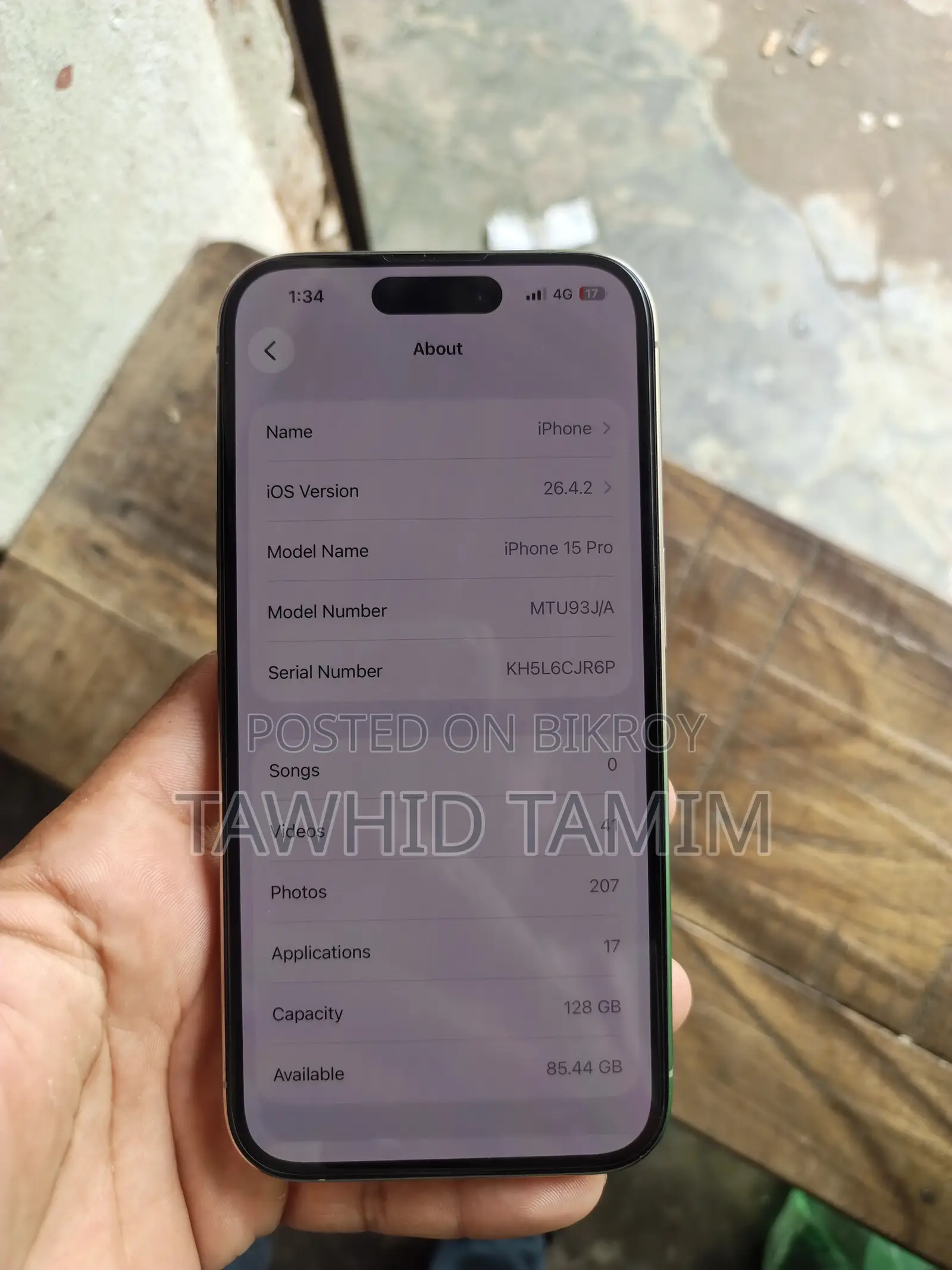 Apple iPhone 15 Pro 128 GB White