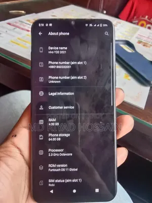 Vivo Y20 64 GB Black