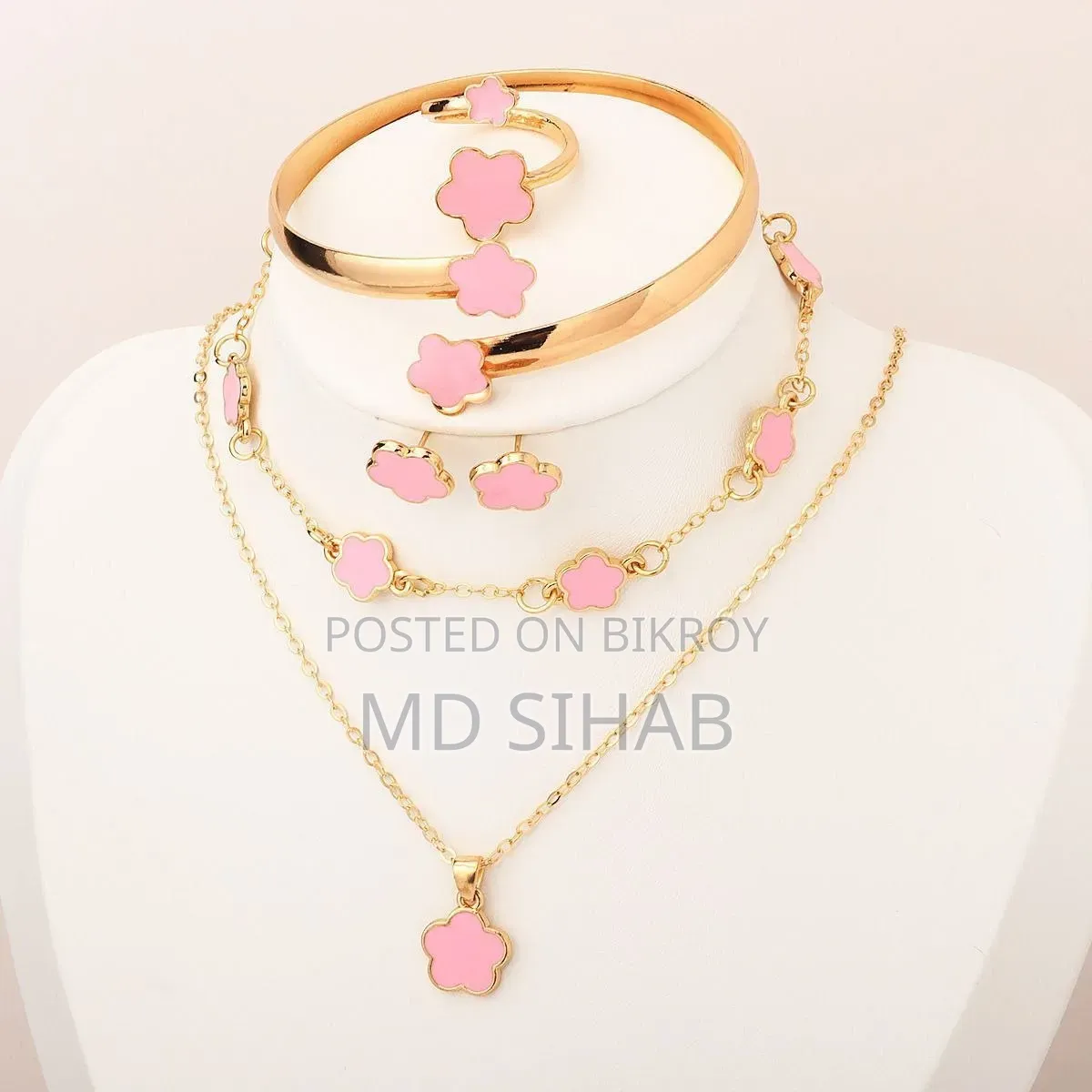5-Piece Clover Style Jewelry Set