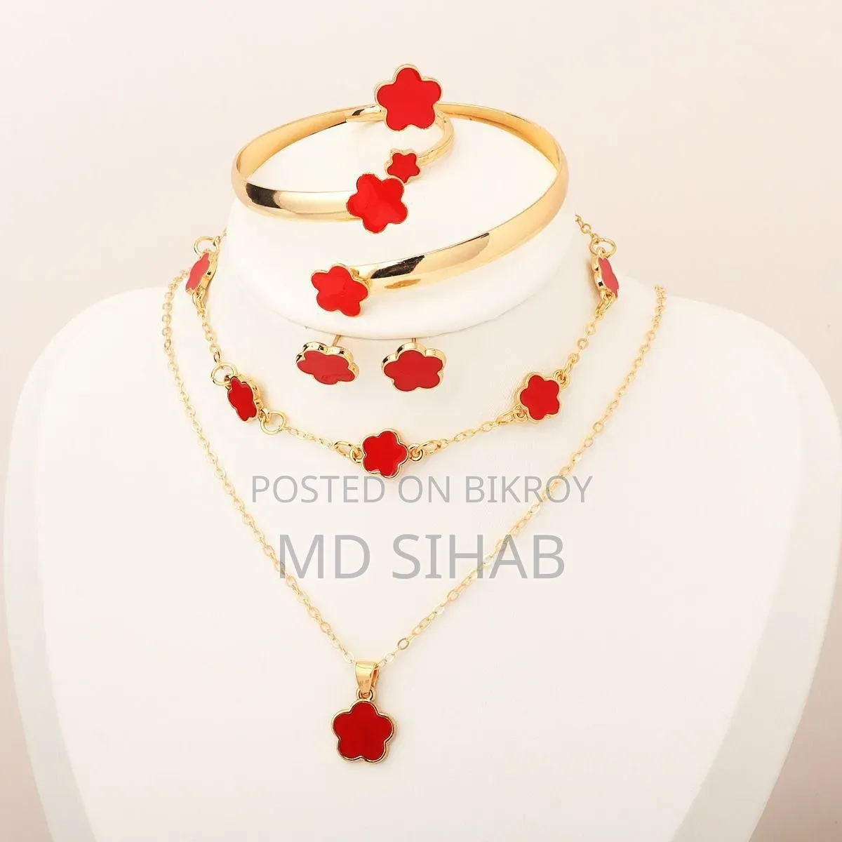 5-Piece Clover Style Jewelry Set