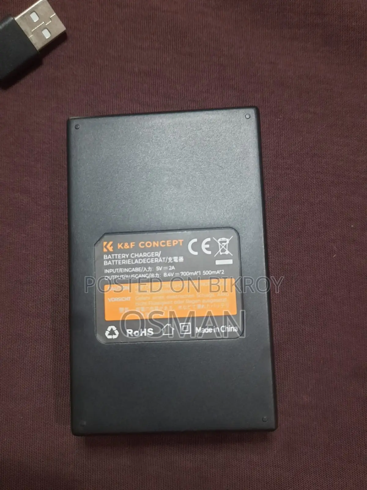 K&F Concept Canon LP-E17 1250mAh Rechargeable Battery With Charger