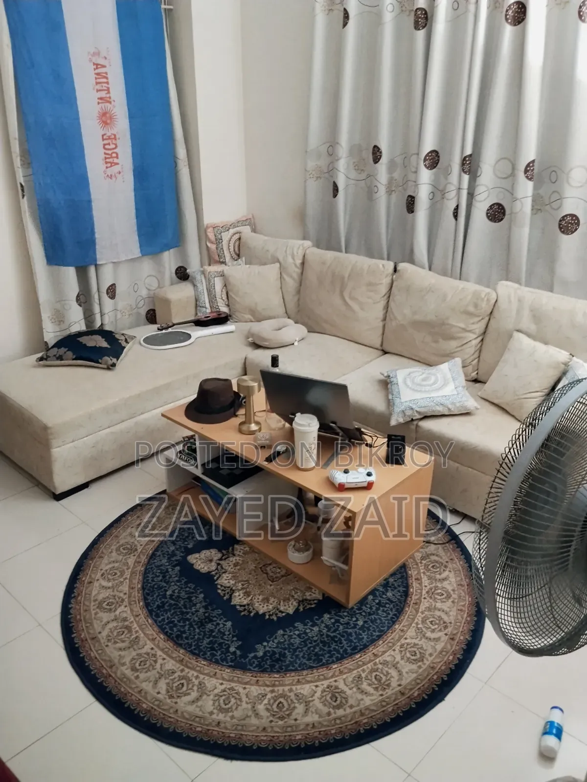 Luxury Living Room Combo: Premium L-shaped Sofa With Coffee Table