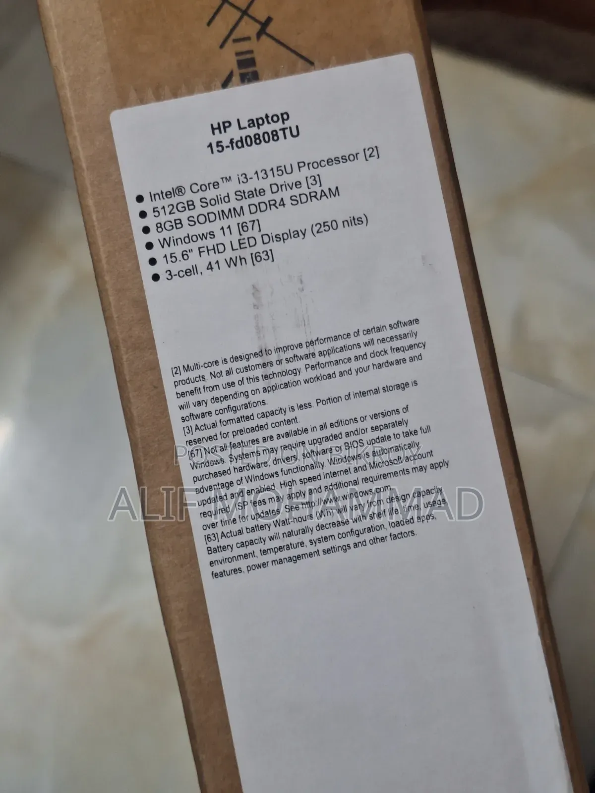 New Laptop HP 15 8GB Intel Core I3 SSD 512GB