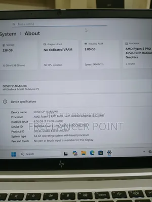 Laptop HP EliteBook 845 G7 8GB AMD Ryzen 5 SSD 256GB