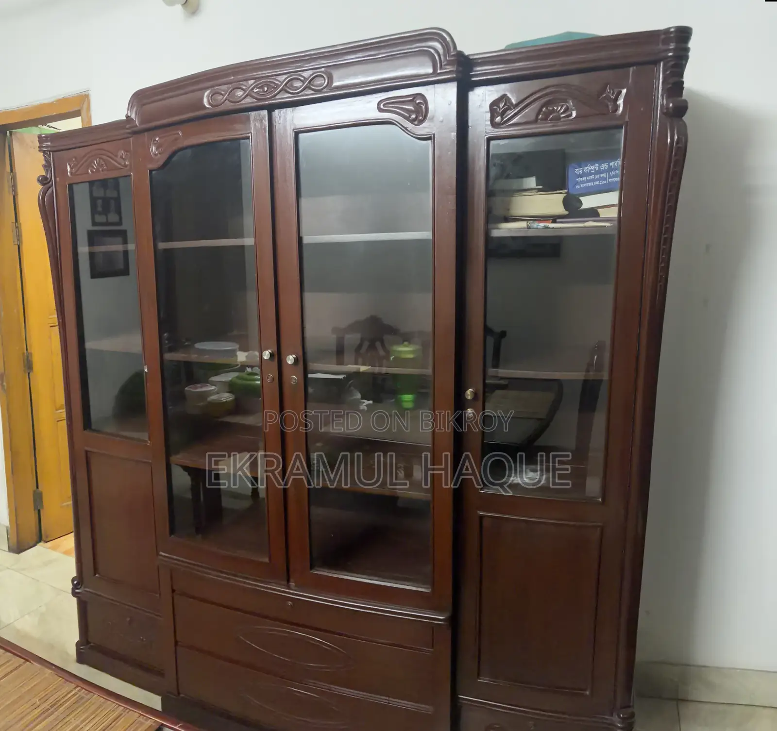 Premium Custom-Made Segun Wood Cabinet – Well Maintained