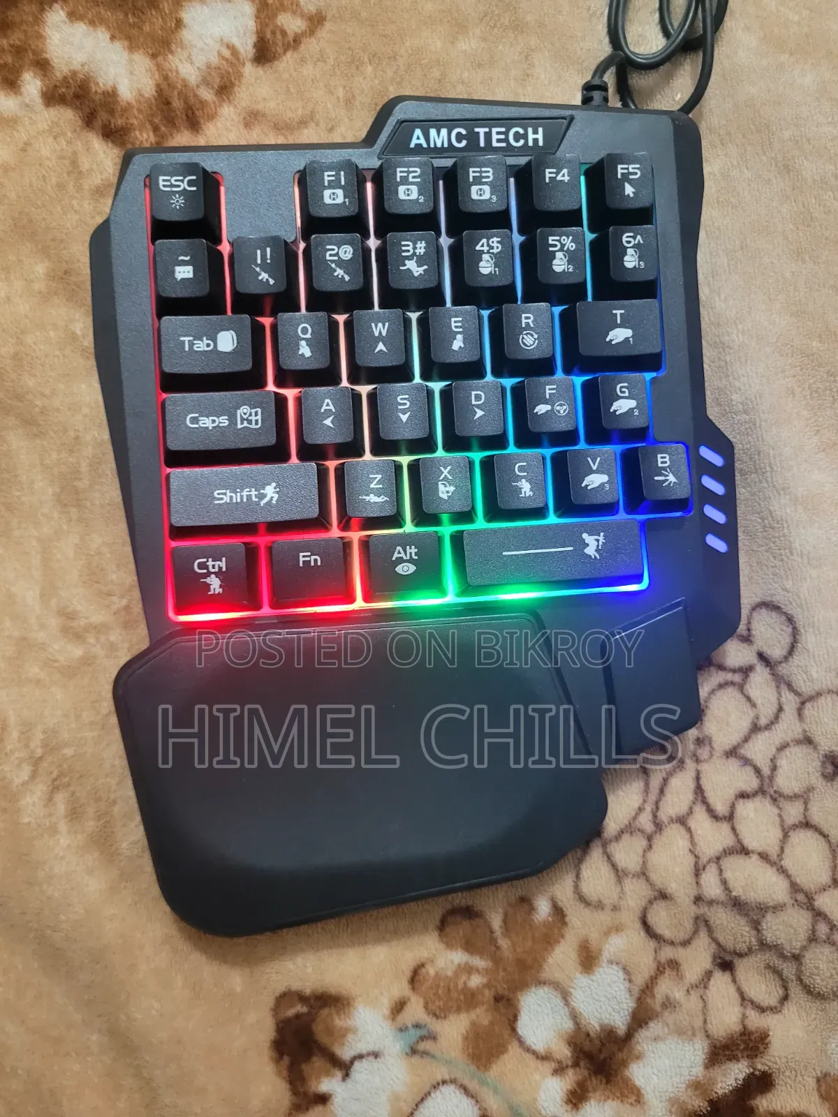Single Handed RGB Gaming Keyboard