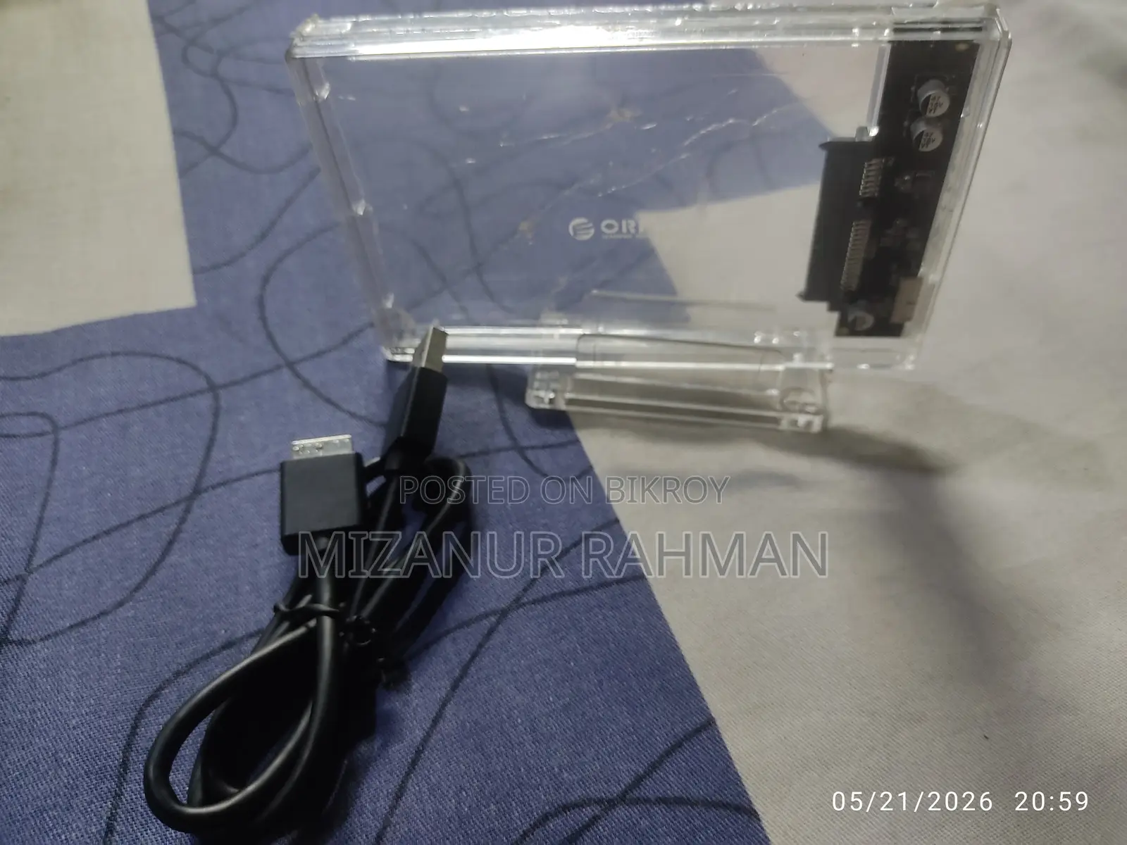 Orico 2159u3 2.5 Inch Usb3.0 Transparent Hard Drive Enclosure
