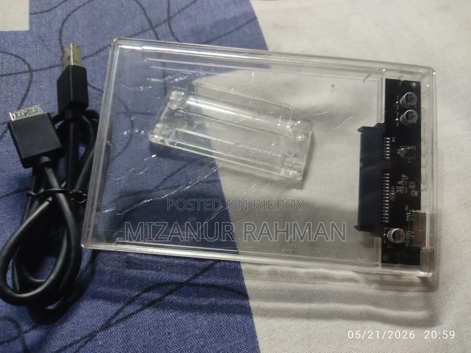 Orico 2159u3 2.5 Inch Usb3.0 Transparent Hard Drive Enclosure