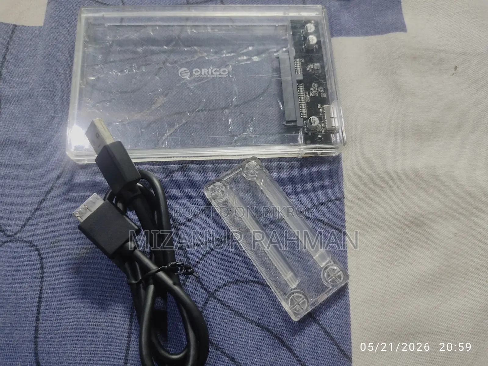 Orico 2159u3 2.5 Inch Usb3.0 Transparent Hard Drive Enclosure