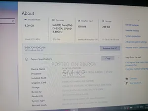 Laptop HP EliteBook 840 G3 8GB Intel Core I5 SSD 256GB