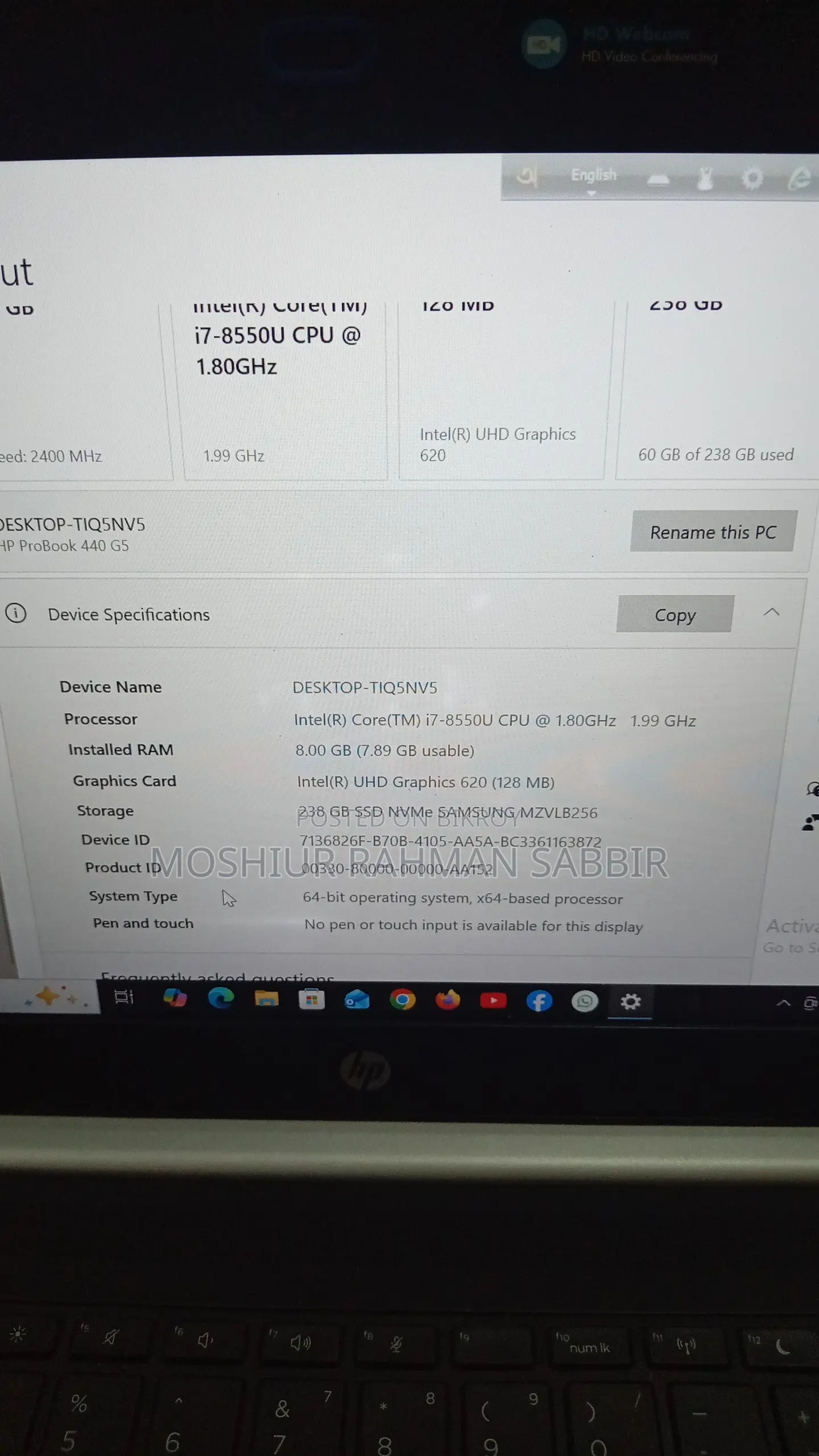 Laptop HP ProBook X360 435 G10 8GB SSD 256GB