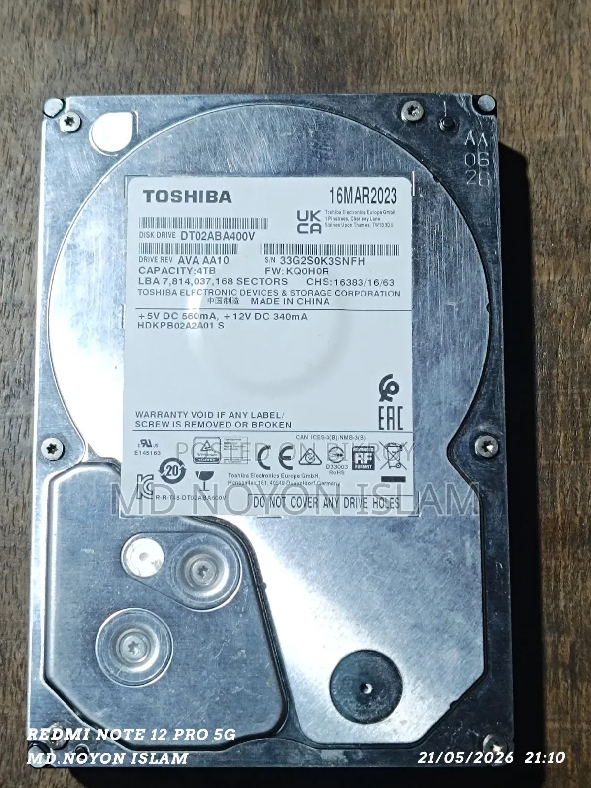 Toshiba 4TB