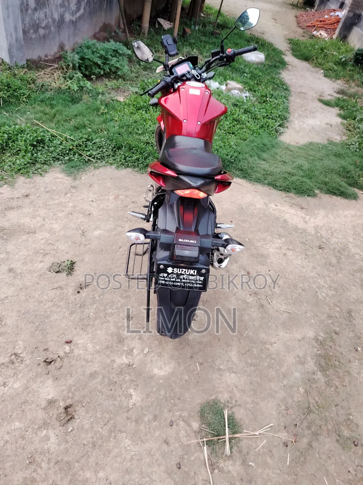 Suzuki Gixxer Monotone 2023 Red
