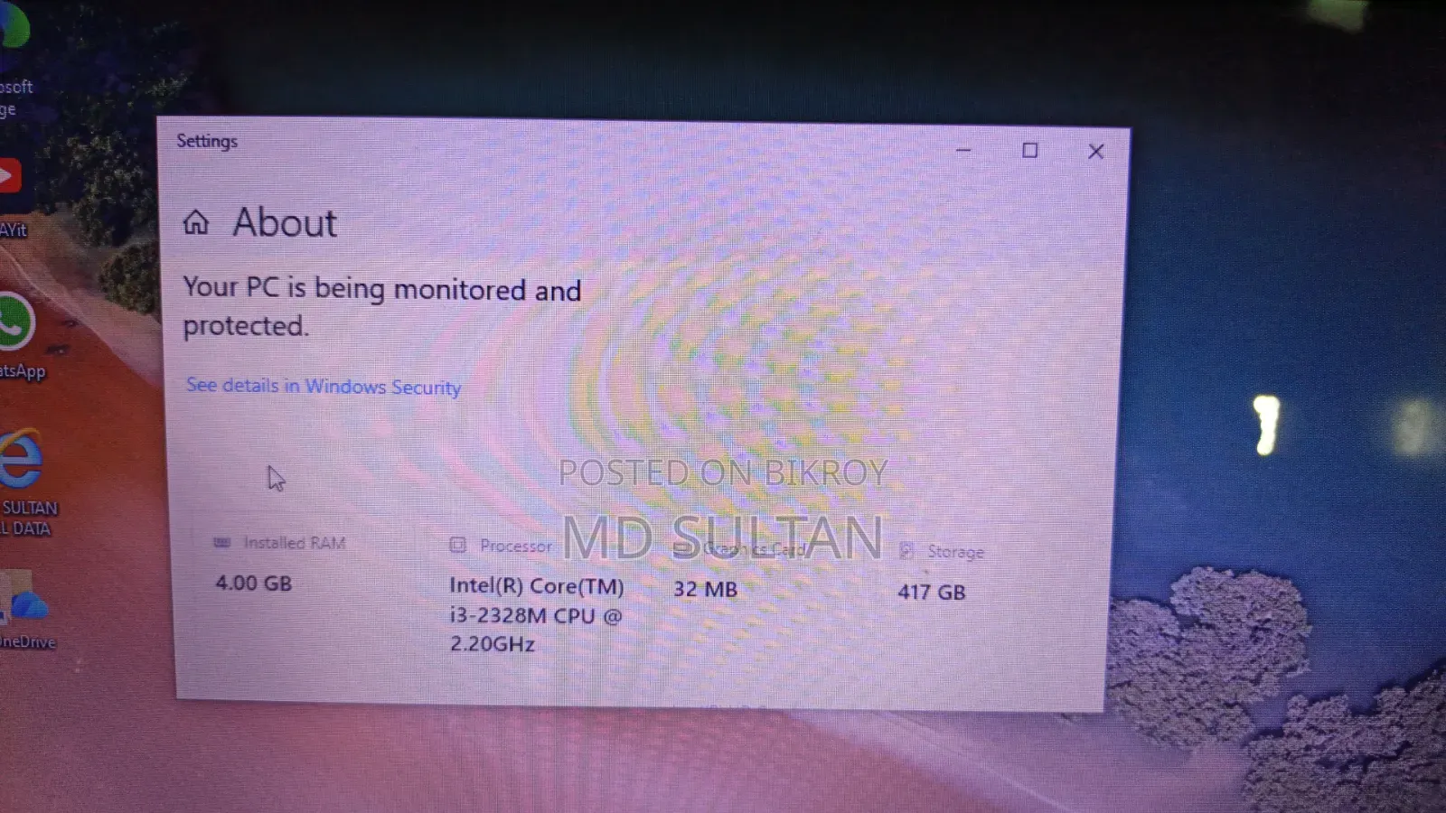 ল্যাপটপ HP Compaq Presario 1000 4GB Intel Core I3 HDD+SSD 512GB