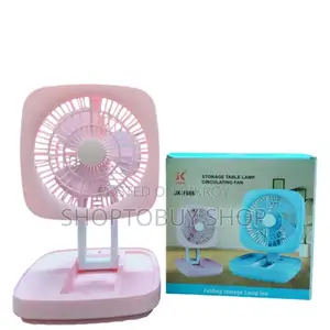 Jk-666 Foldable Rechargeable Fan With Light || মাল্টিফাংশন ফ্যান -