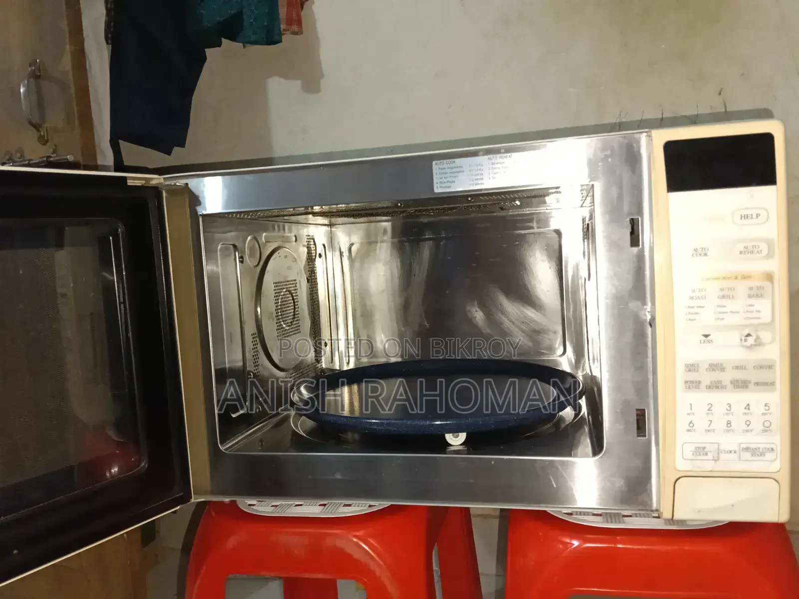 Microwave oven for sale.