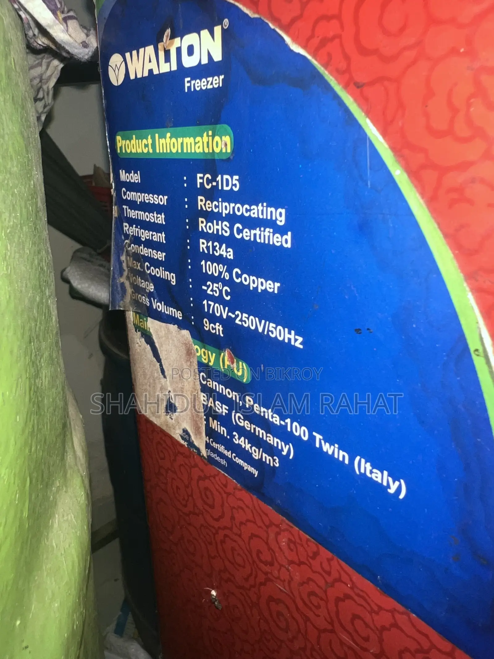This Walton deep freezer is for sale