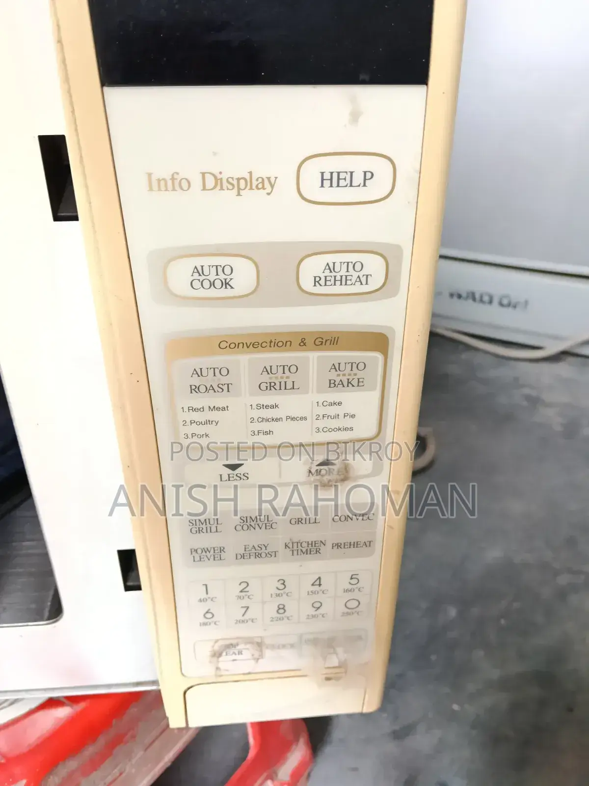 Microwave oven for sale.