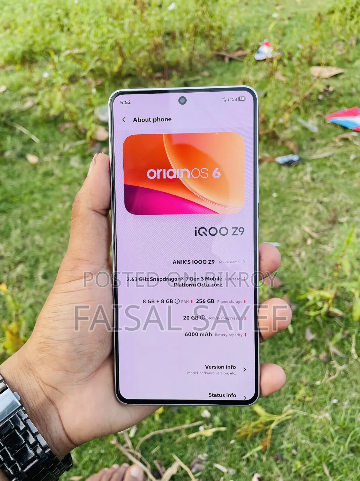 iQOO Z9 256 GB White