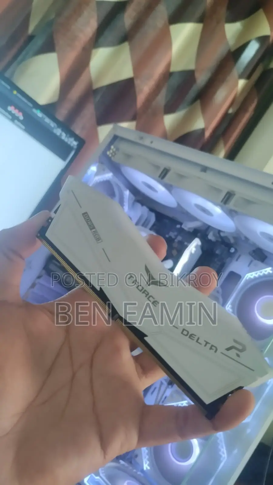 Team T-Force Delta RGB 8gb Ddr5 6000mhz White Gaming Desktop Ram