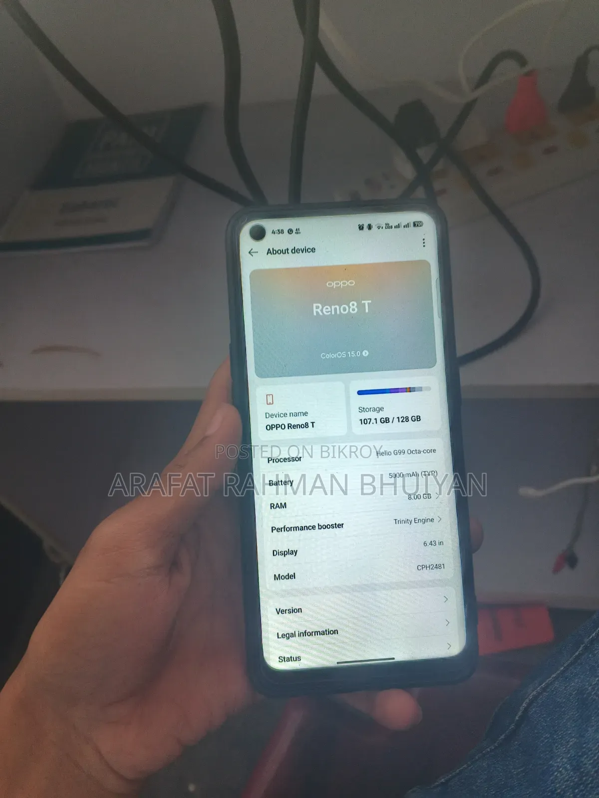 Oppo Reno8 T 128 GB Orange