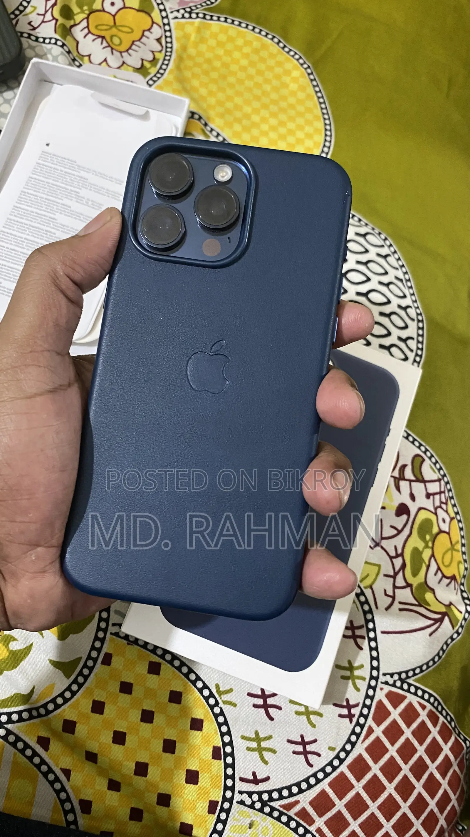 iPhone 15 Pro Max লেদার কেস MagSafe