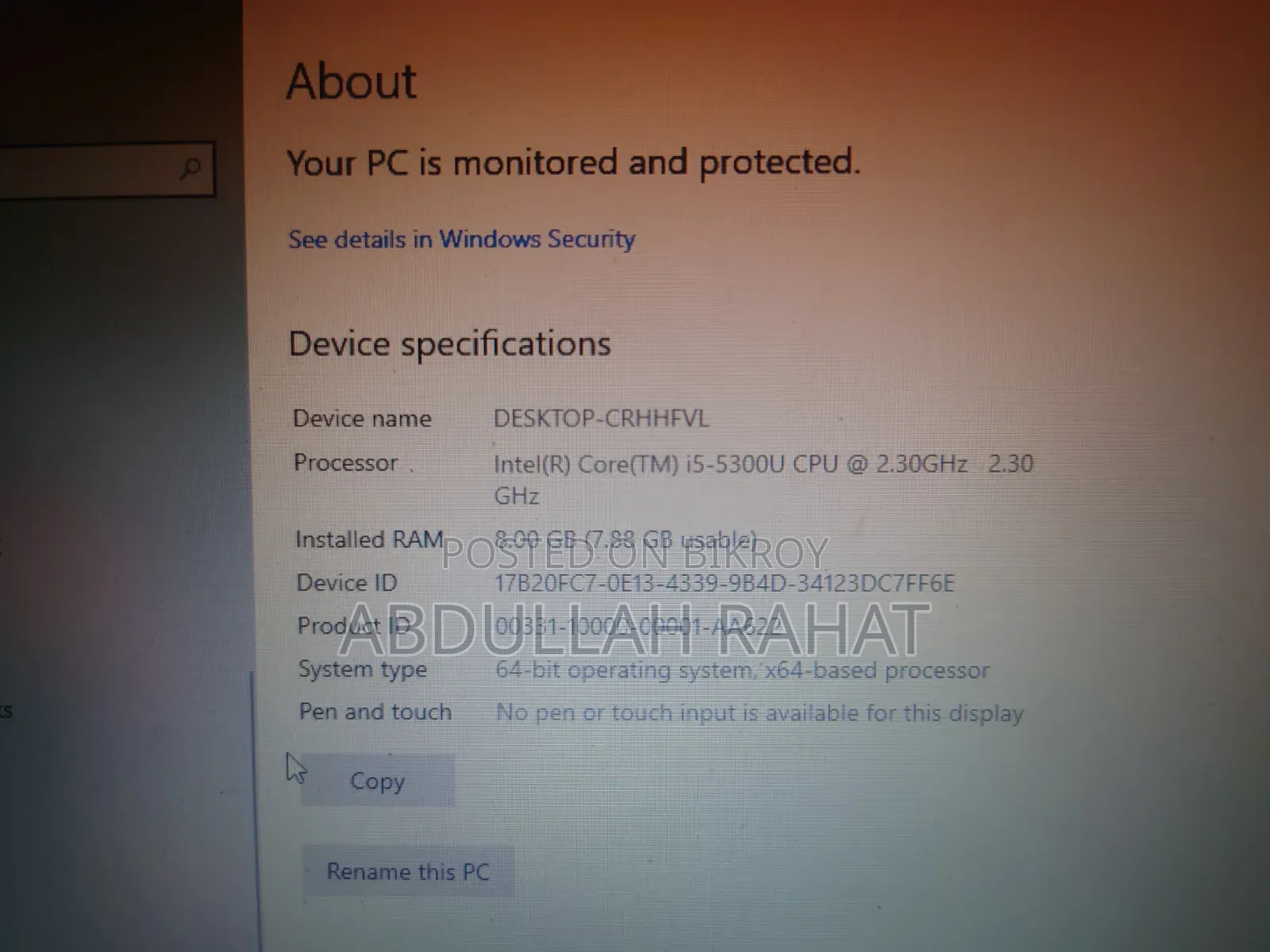 Laptop HP EliteBook 820 8GB Intel Core I5 SSD 128GB