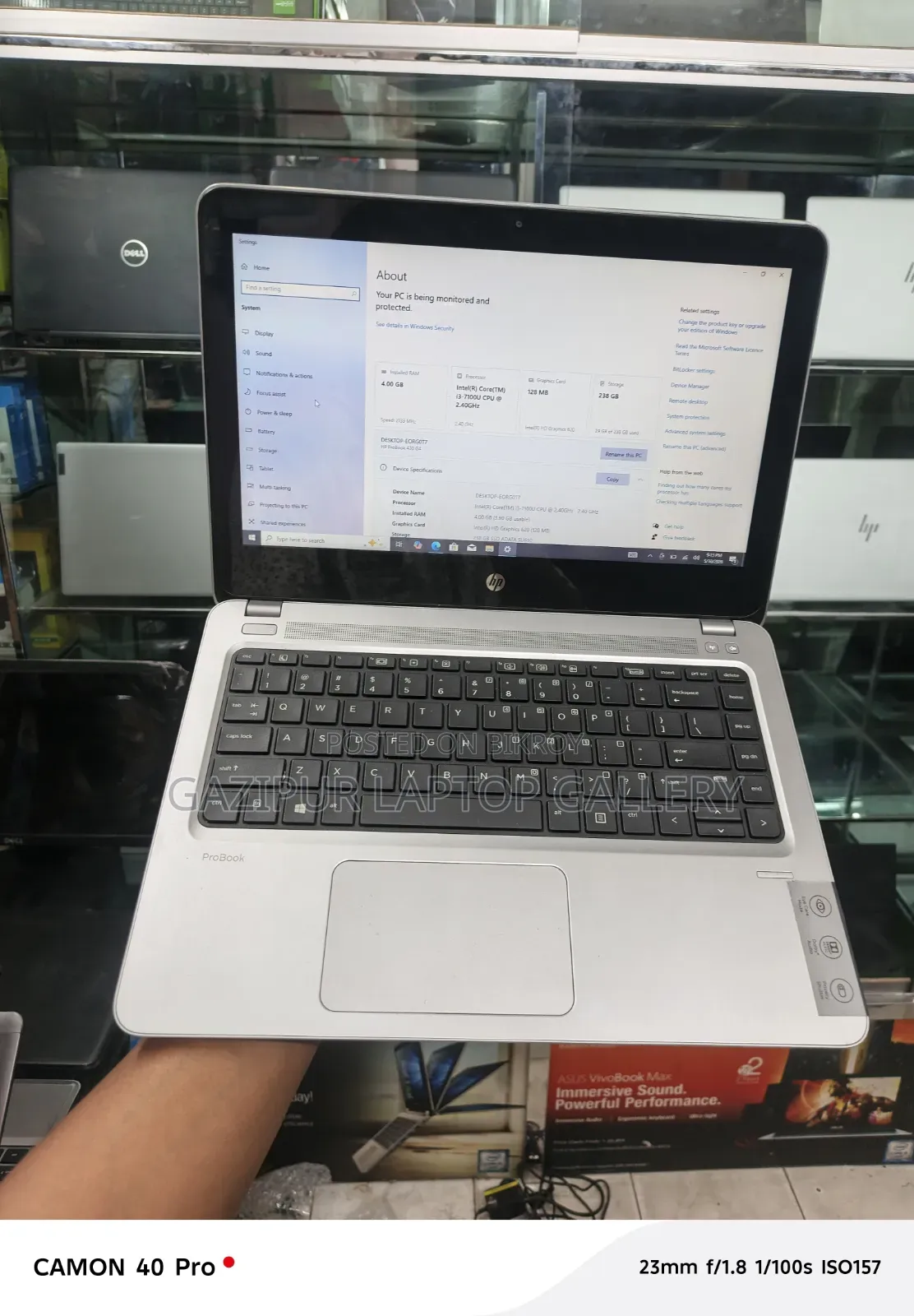 Laptop HP 14-Dq1025cl 4GB Intel Core I3 SSD 256GB