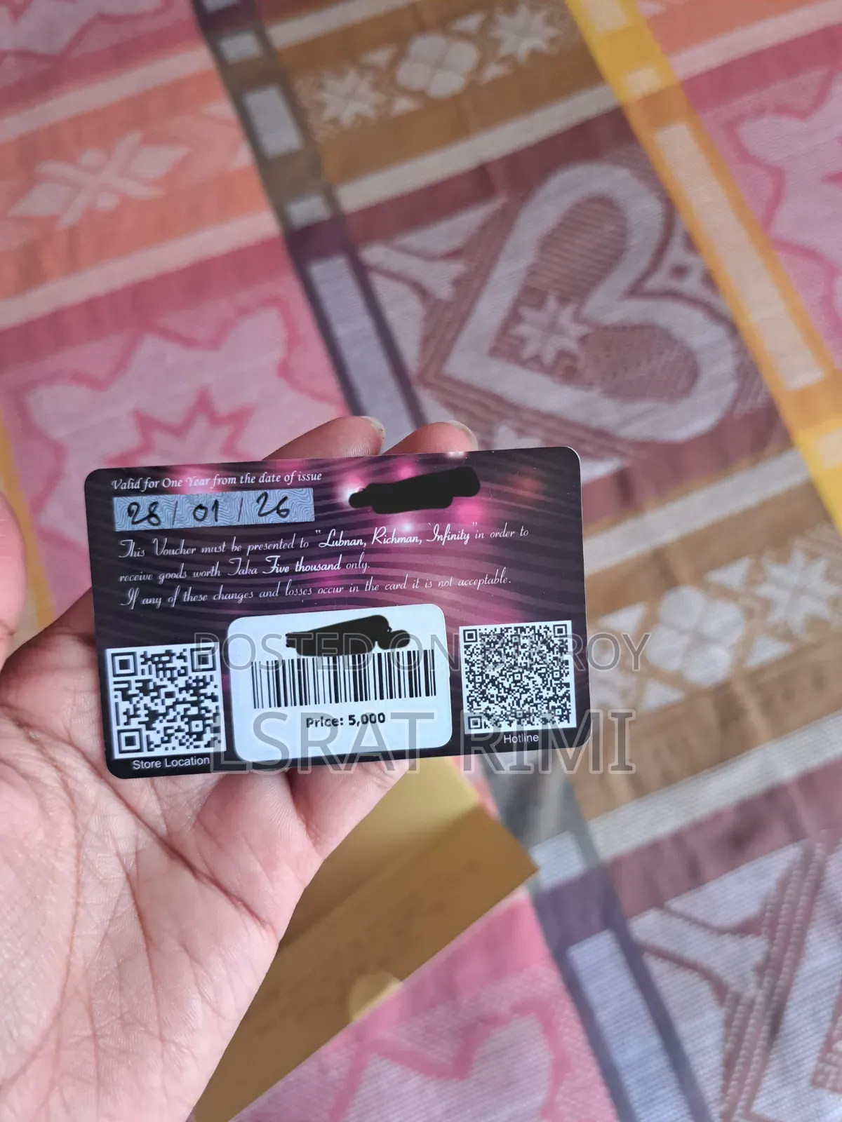 Infinity Gift Card