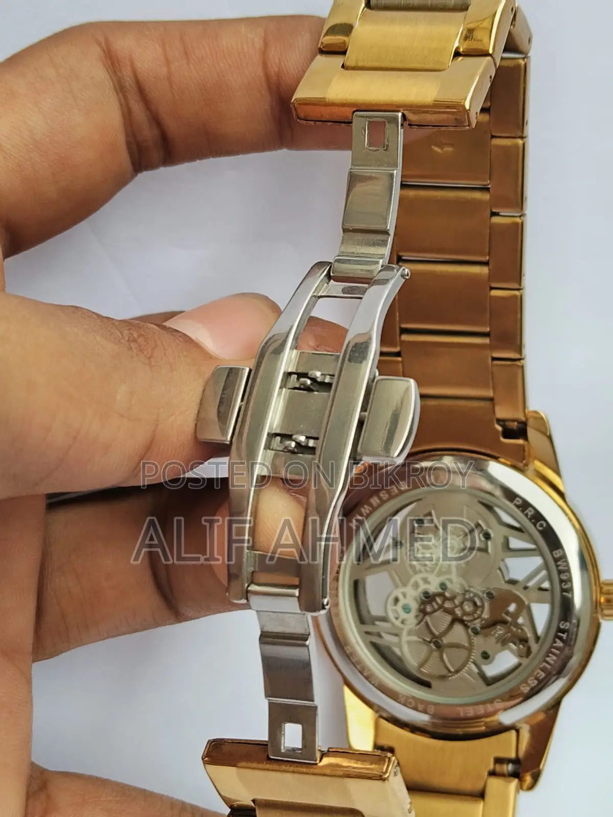 Bestwin (Bw937) Gold Skeleton Watch
