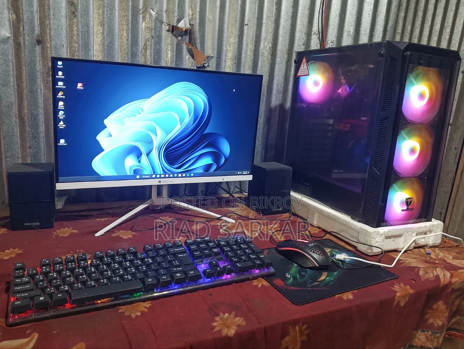 New Desktop Computer 8GB Intel Core I7 HDD+SSD 256GB