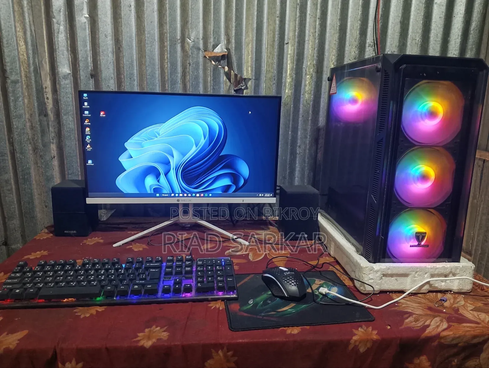 New Desktop Computer 8GB Intel Core I7 HDD+SSD 256GB