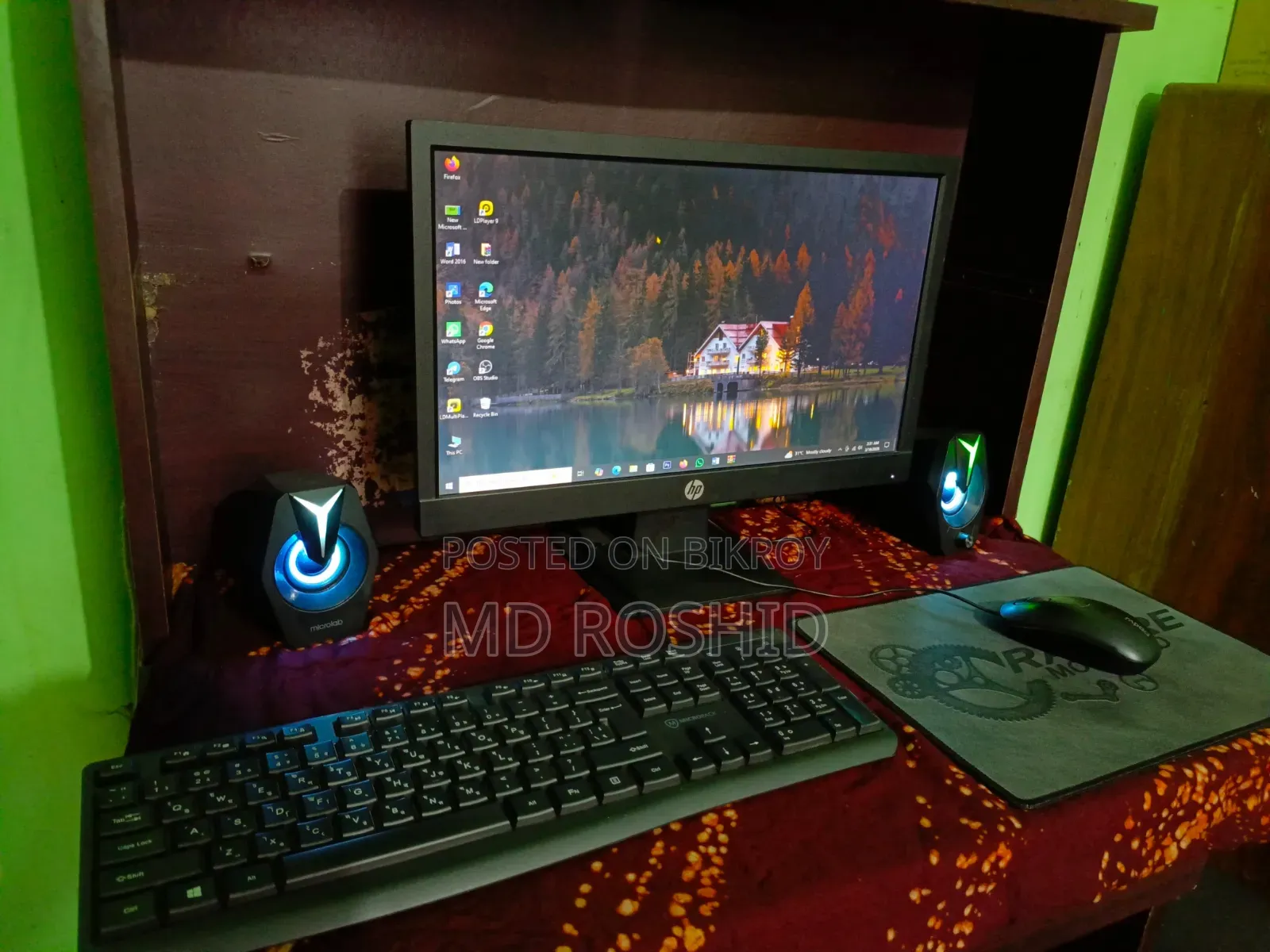 Desktop Computer Asus 12GB Intel Core I3 SSD 128GB
