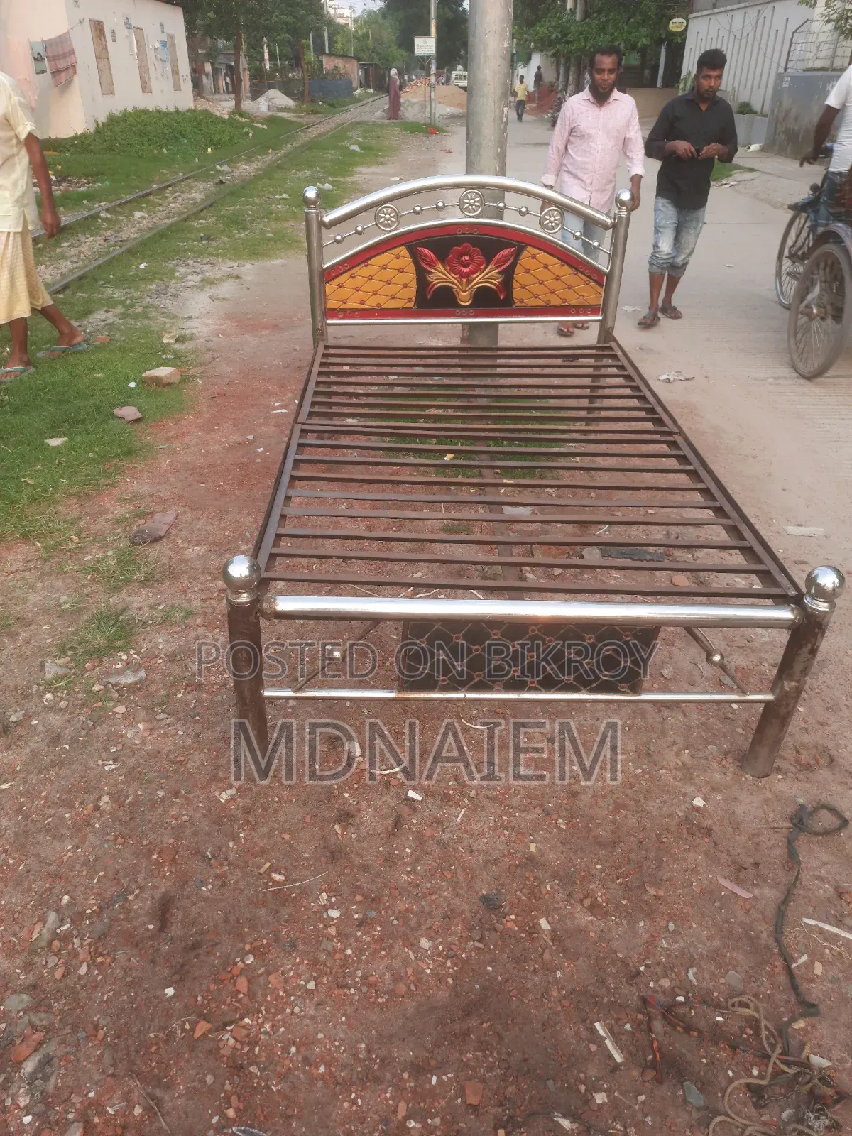 Old Steel Bed, Very Good Condition, Available