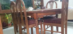 Segun Wood 6 Chair Dining Table
