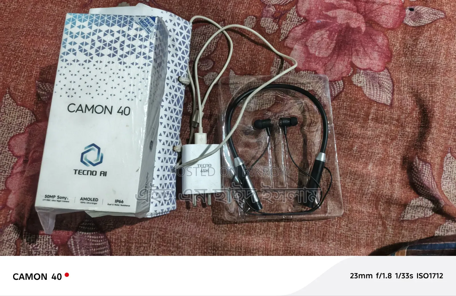 New Tecno Camon 40 256 GB Black