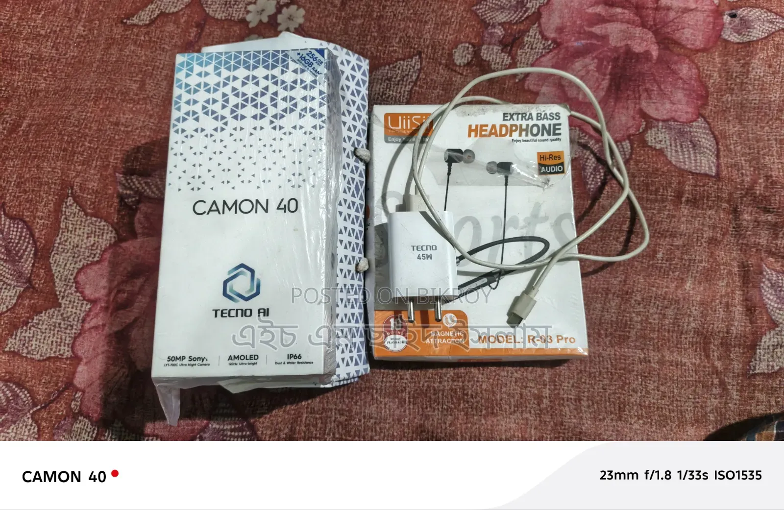 New Tecno Camon 40 256 GB Black